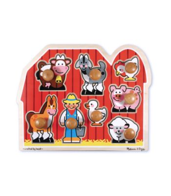 Melissa & Doug® Large Farm Jumbo Knob Puzzle