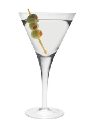 LivingQuarters Bellagio Set of 4 Martini Glasses