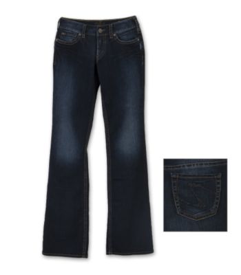 Silver Jeans® Juniors' Suki Bootcut Jeans - Dark Wash