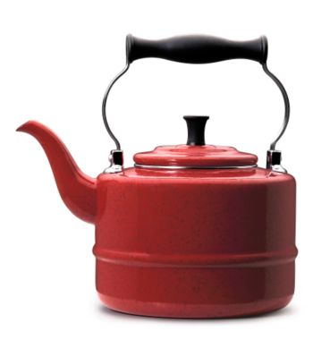 Paula Deen Porcelain Enamel 2-Quart Teakettle - Red