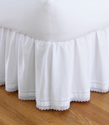 LivingQuarters Crochet Bed Skirt