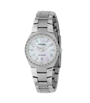 Fossil® Mother-of-Pearl Dial Glitz Watch