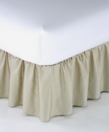 LivingQuarters Solid Color Ruffle Bed Skirt