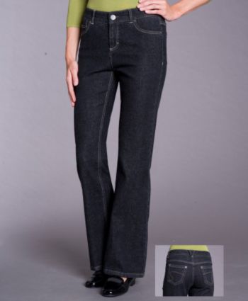 Ruff Hewn Women's Classic Rise Bootcut Jeans - Black Wash