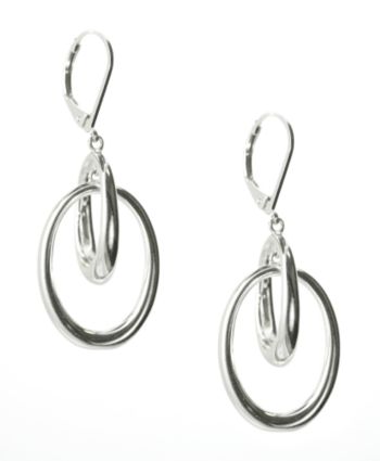 Anne Klein® Silvertone Linked Earrings