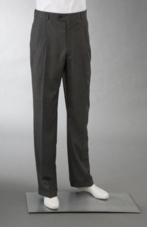 Kenneth Roberts Platinum® Men's Microfiber Neat Trouser - Grey/Black
