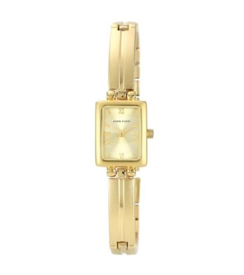 Anne Klein® Women's Goldtone Solid Link Bracelet Watch