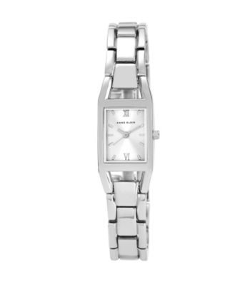 Anne Klein® Women's Silvertone Link Bracelet Watch