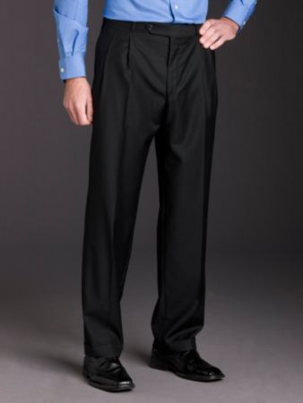 Kenneth Roberts Platinum® Men's Suit Separate Pants - Black Shadow Stripe