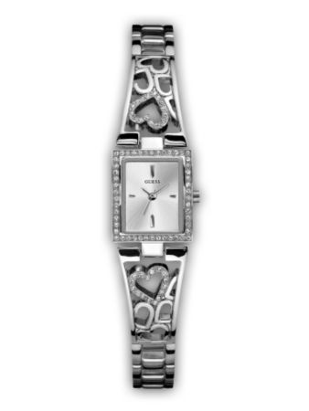 GUESS Women's Heart Bracelet Watch