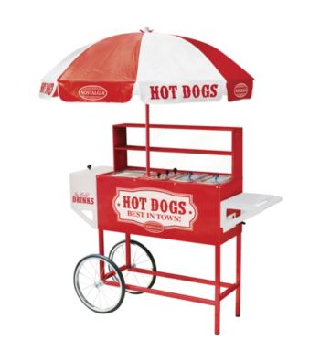 Nostalgia Electrics® Carnival Hot Dog Cart & Umbrella