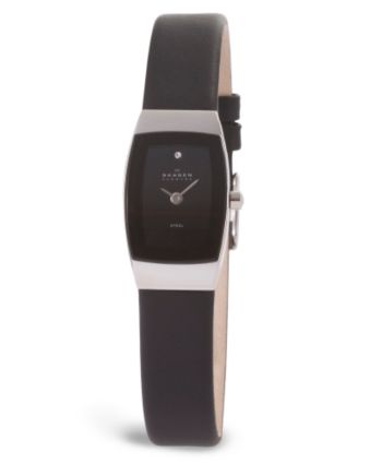 Skagen Denmark Women's Slim Black Dial Watch