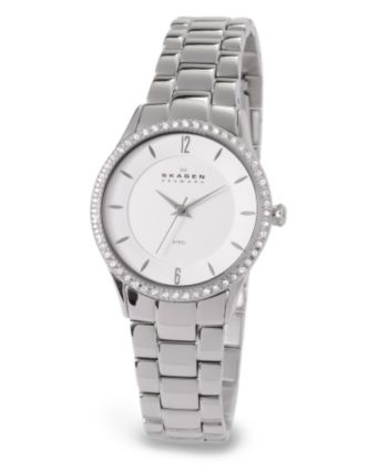 Skagen Denmark Women's Steel and Crystal Watch
