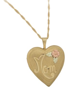 Black Hills Gold Tricolor Heart-Shaped 