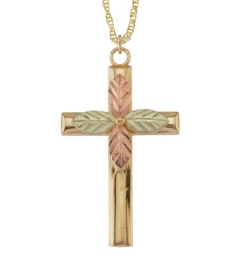 Black Hills Gold 10K Cross Pendant