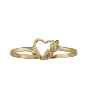 Black Hills Gold 10K Heart Ring