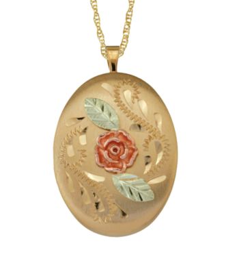 Black Hills Gold Gold-Filled Dakota Rose Locket