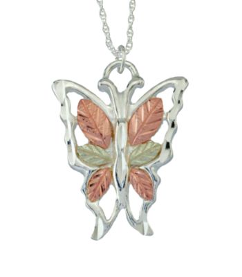 Black Hills Gold Butterfly Pendant