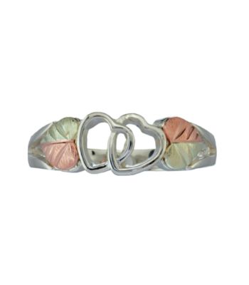 Black Hills Gold Double Heart Ring