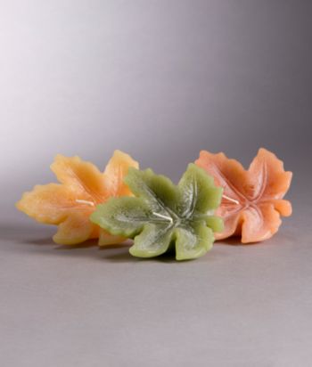 Ruff Hewn Set of 3 Leaf Floating Candles