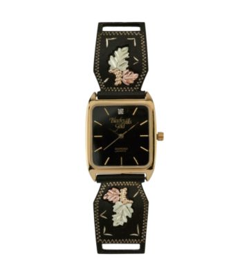 Black Hills Gold Men's Powder-coated Watch