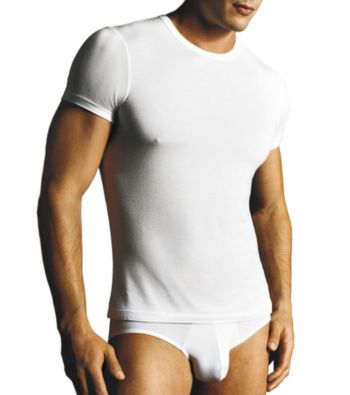 Calvin Klein Men's Micro Modal Short Sleeve Crew - White