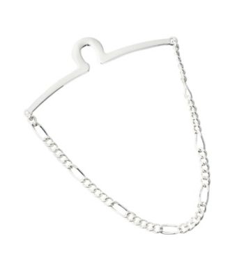 Kenneth Roberts Platinum® Men's Link Tie Chain - Silver