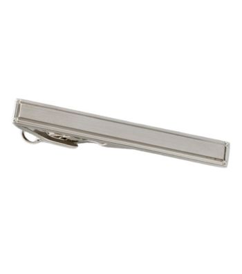 Kenneth Roberts Platinum® Men's Brushed Nickel Tie Bar - Silver