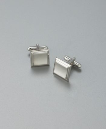 Kenneth Roberts Platinum® Men's Square Cufflinks - Silver