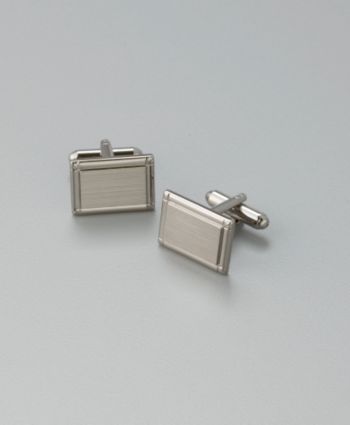 Kenneth Roberts Platinum® Men's Brushed Nickle Square Cufflinks - Silver