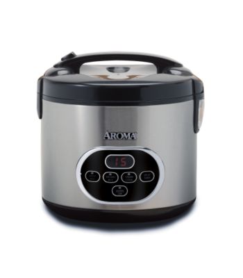 Aroma Stainless Steel Digital 10-Cup Rice Cooker