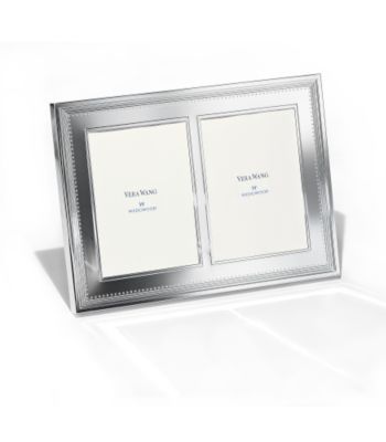 Vera Wang® Grosgrain Double Invitation Picture Frame