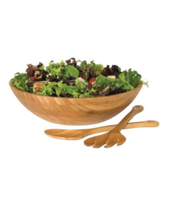 Lipper International 3-Piece Bamboo Salad Bowl Set