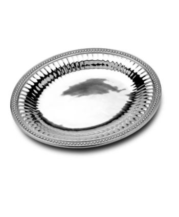 Wilton Armetale® Flutes & Pearls Collection - Large Oval Tray