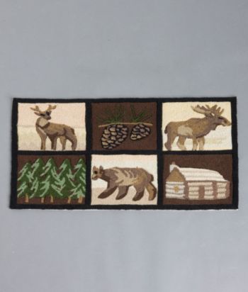 Nourison™ Deer, Bear & Moose Lodge Rug
