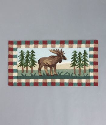 Nourison™ Moose Checkered Lodge Rug
