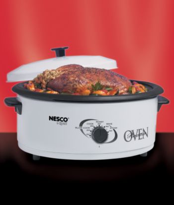 Nesco® 6-Quart Porcelain Roaster - White