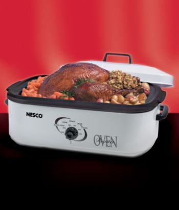 Nesco® 18-Quart Classic White Porcelain Roaster