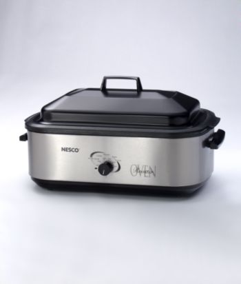 Nesco® 18-Quart Porcelain Stainless Steel Roaster