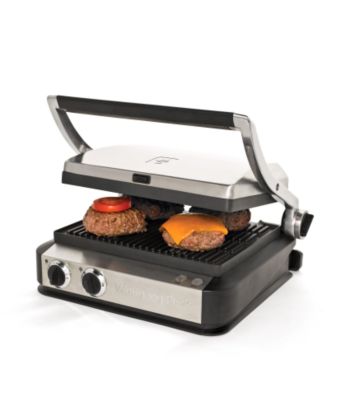 Wolfgang Puck Stainless Steel Tri-Grill with Storage Drawer
