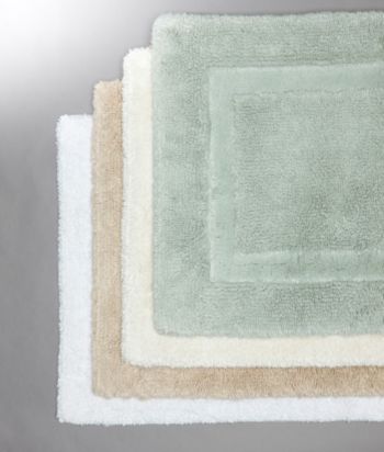LivingQuarters Bamboo Cotton Bath Rug