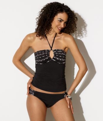 Kenneth Cole REACTION® Halter Tubini Swimwear Top - Black