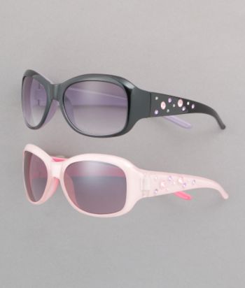 Blink Oval Wrap Stone Pattern Sunglasses