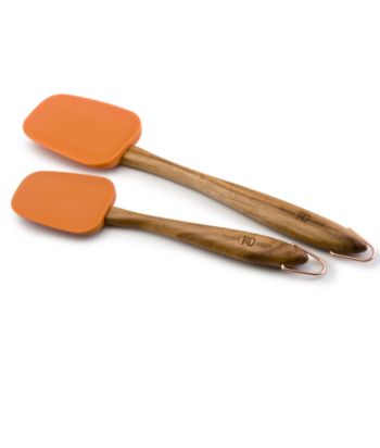 Paula Deen 2-Piece Silicone Spoonula Set - Orange