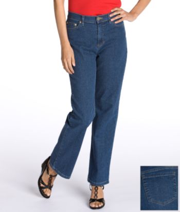 Liz Claiborne New York Petites' Hepburn Straight-leg Jeans