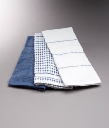 Bardwil Popcorn Kitchen Towels 3-Piece Set
