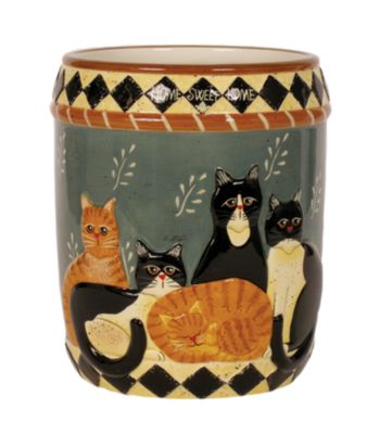Blonder Home Accents® Country Cats Utensil Holder