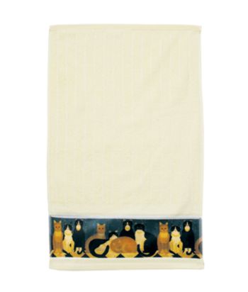 Blonder Home Accents® Country Cats Border Towel