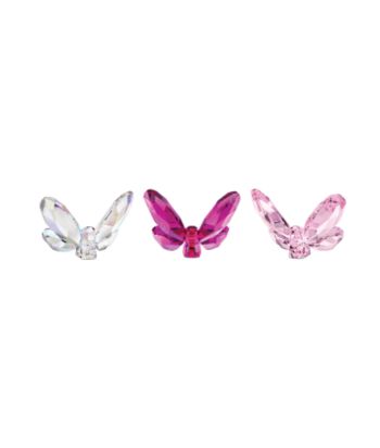 Swarovski® Set of 3 Butterflies - Pink