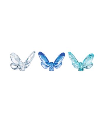 Swarovski® Set of 3 Butterflies - Blue